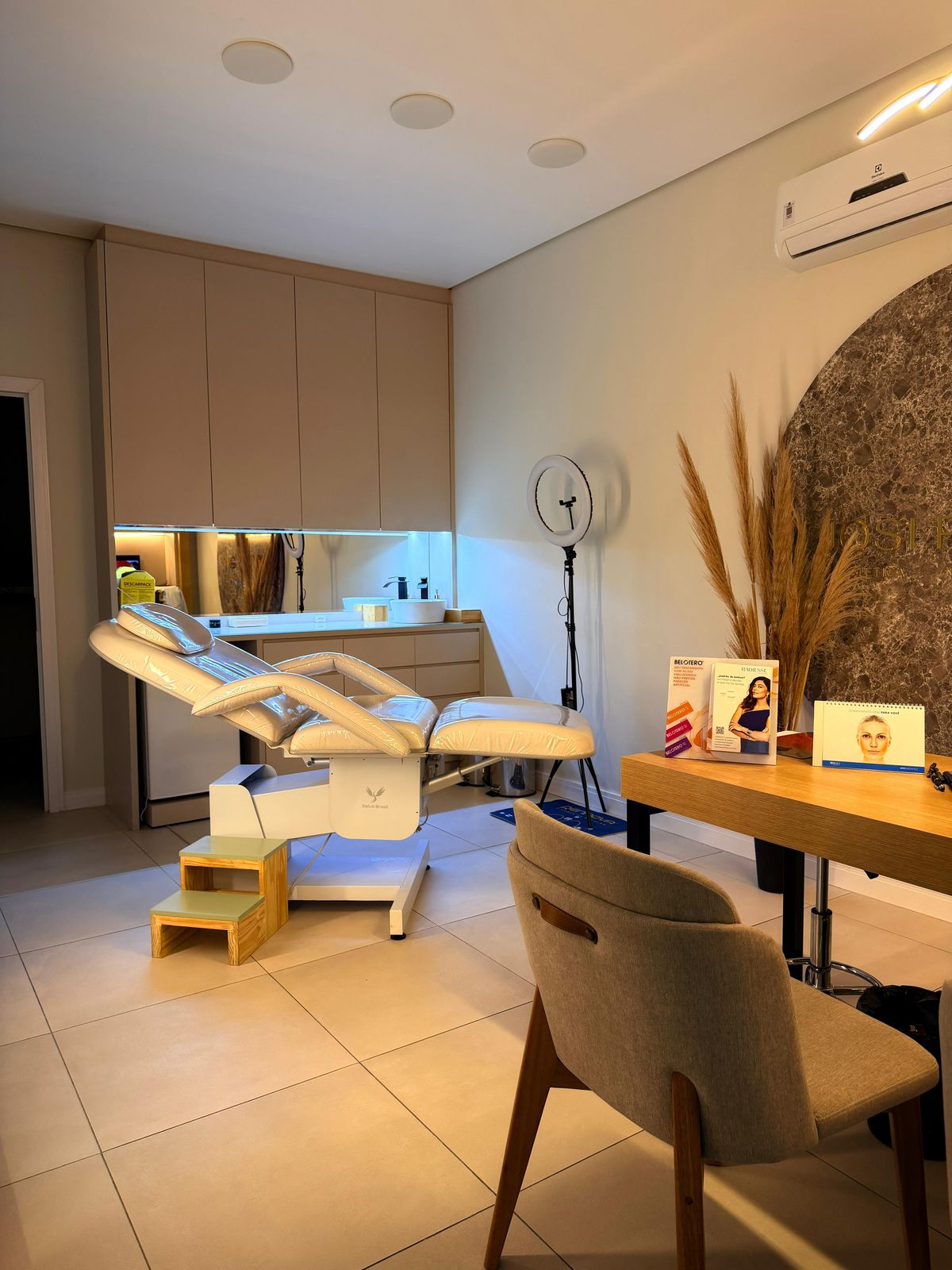 Sala de atendimento da clínica